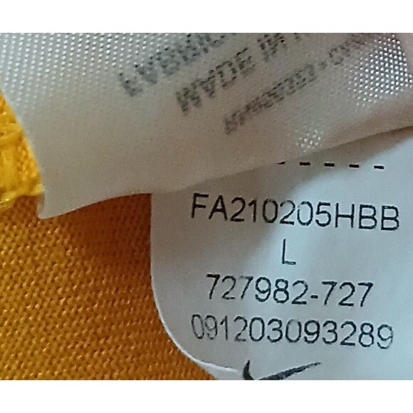 West Virginia University Family Mountaineer Nike Dri Fit TShirt Yellow Men Large - Picture 7 of 7